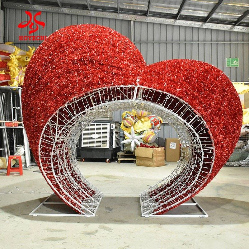 Festive Large Heart Shaped Decoration Motif Light