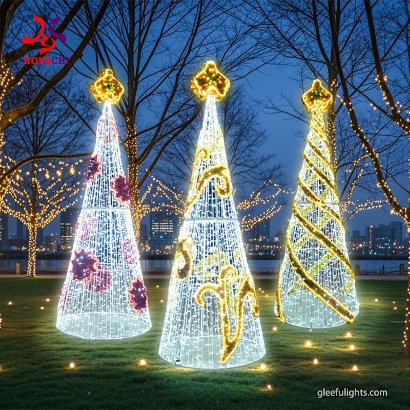 Outdoor Festive LED Christmas Tree Motif Lights – Perfect For Holiday Decor